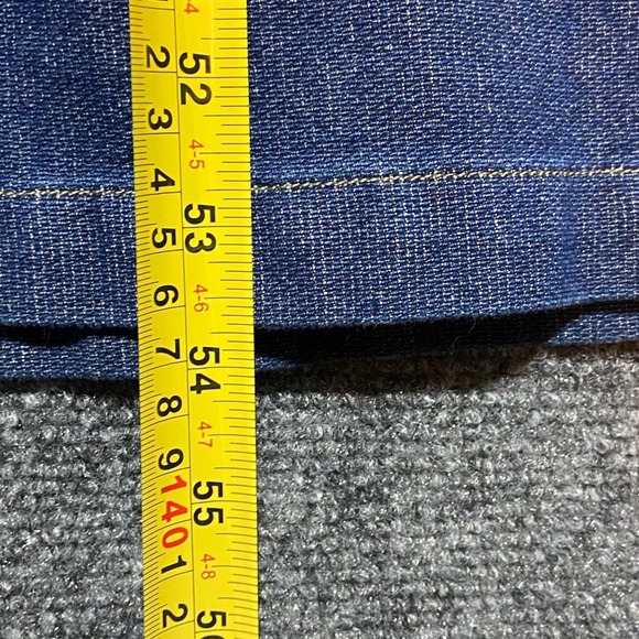 Vintage Woolrich Womens L Denim Dress Embroidered Winter Scene Sleeveless Belted - Picture 8 of 10